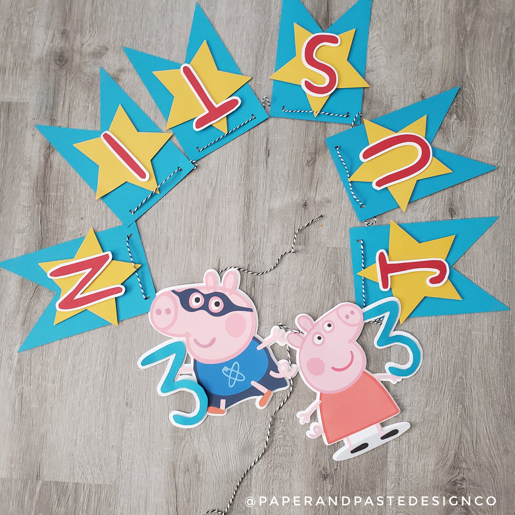Banner: George and Peppa Pig Theme