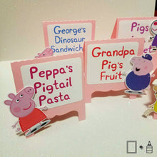 Load image into Gallery viewer, Food Tents: Peppa Pig Theme - 10/pack
