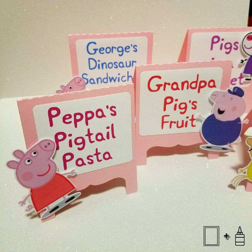 Food Tents: Peppa Pig Theme - 10/pack