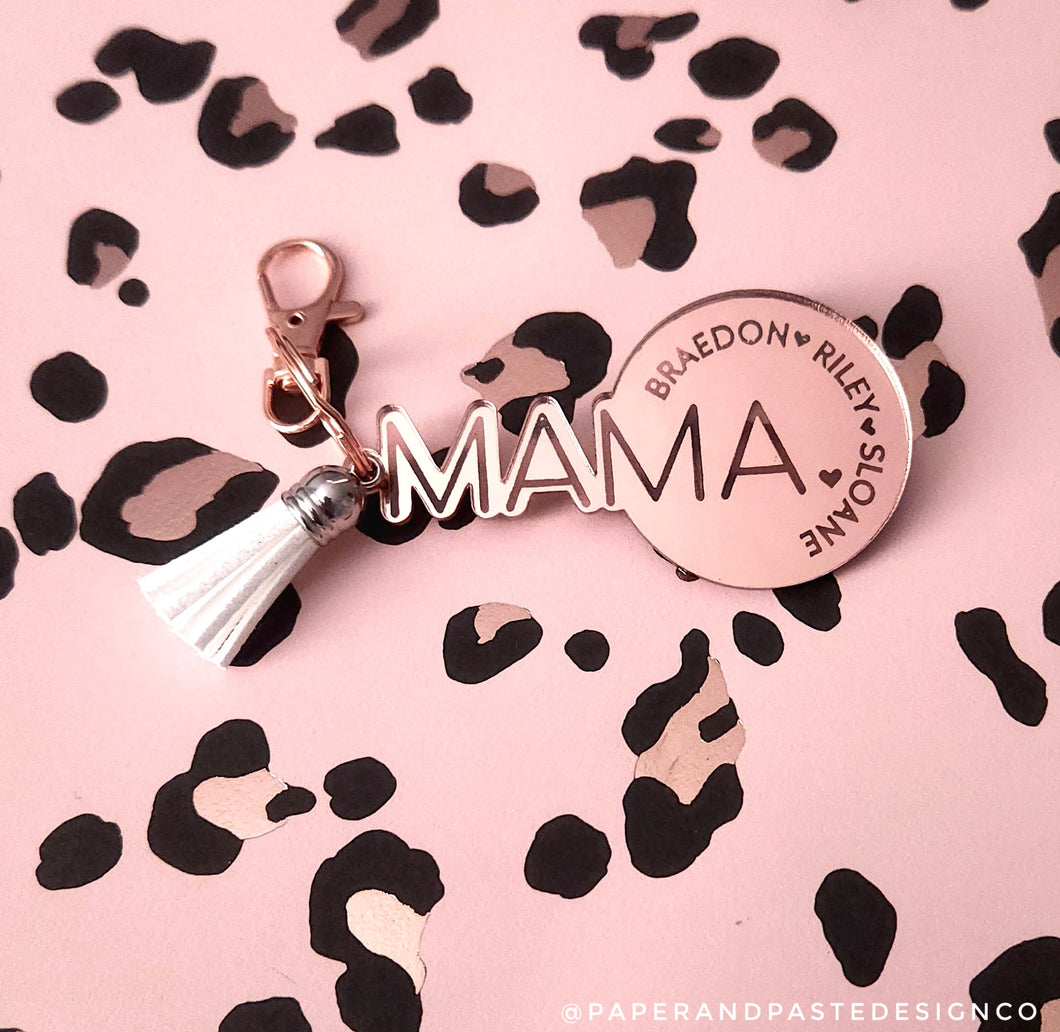 Keychain: Mama Circle Keychain