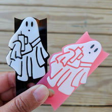 Load image into Gallery viewer, Stanley Tags: Ghost holding Tumbler Stanley Tags
