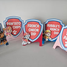 Load image into Gallery viewer, Food Tents: Paw Patrol Theme - 10/pack

