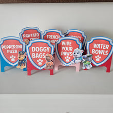 Load image into Gallery viewer, Food Tents: Paw Patrol Theme - 10/pack
