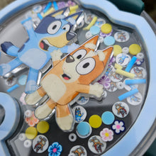 Load image into Gallery viewer, Stanley Tags: Bluey Stanley Shaker Topper - Bluey and Bingo
