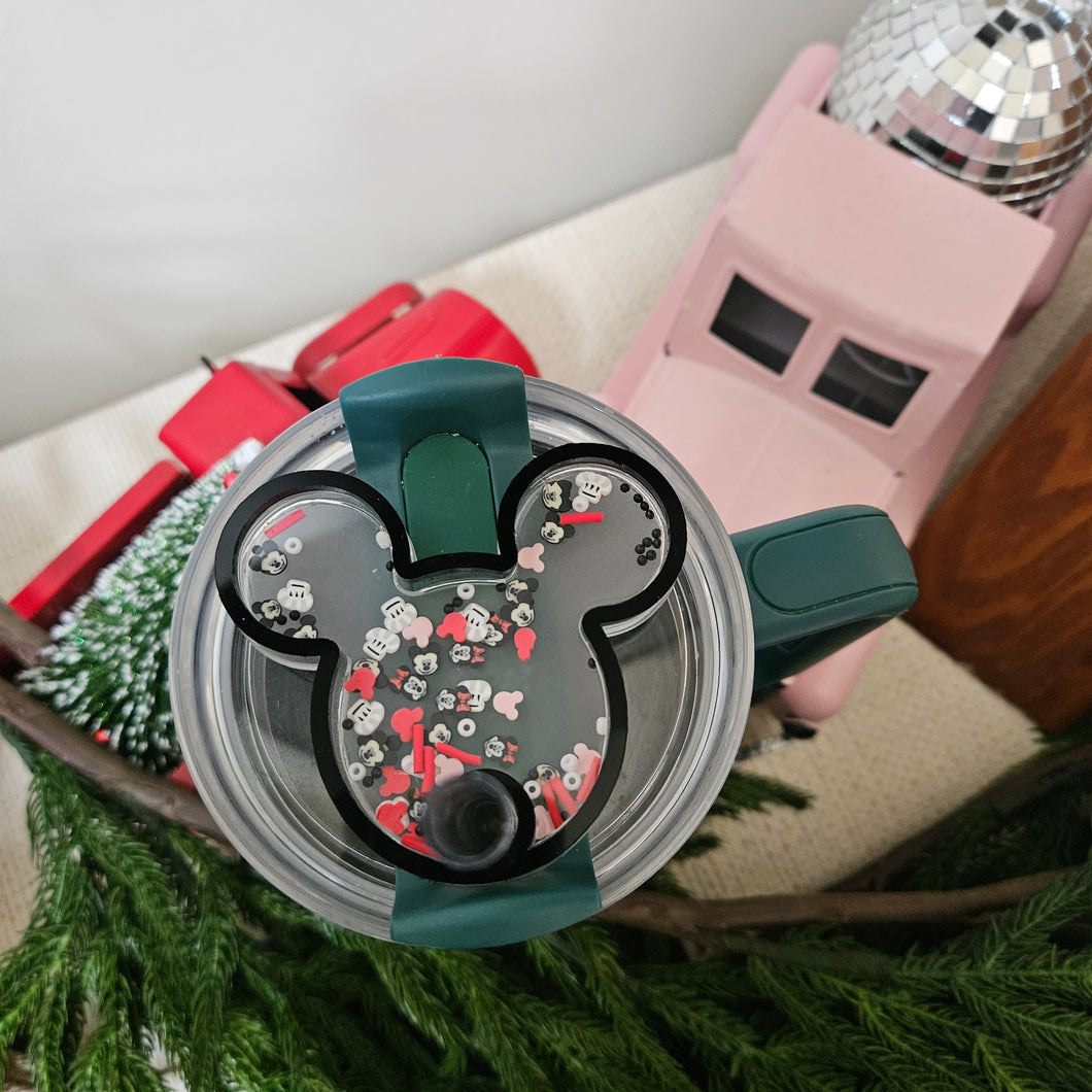 Stanley Tags: Mickey Ears Stanley Shaker Topper - Mickey  - Minnie - Disney