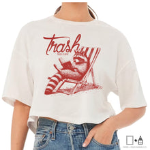 Load image into Gallery viewer, T-Shirt: Trash Racoon Reader
