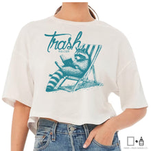 Load image into Gallery viewer, T-Shirt: Trash Racoon Reader
