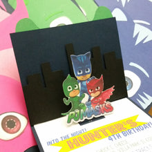Load image into Gallery viewer, Invitation: PJ Masks Themed Party - 10pk
