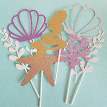 Load image into Gallery viewer, Cake Topper: Mermaid Theme
