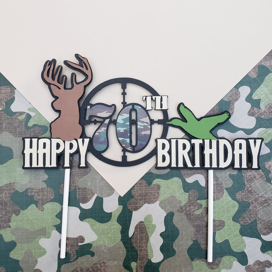 Cake Topper: Hunting Theme
