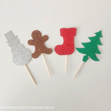 Load image into Gallery viewer, Cupcake Toppers: Holiday Themed
