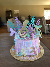 Load image into Gallery viewer, Cake Topper: Mermaid Theme
