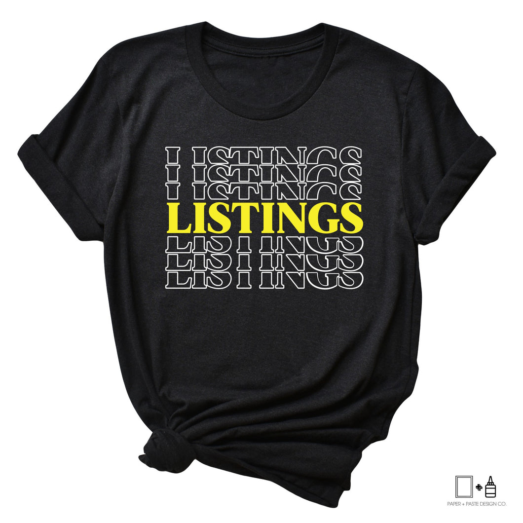 T-Shirt: Listings