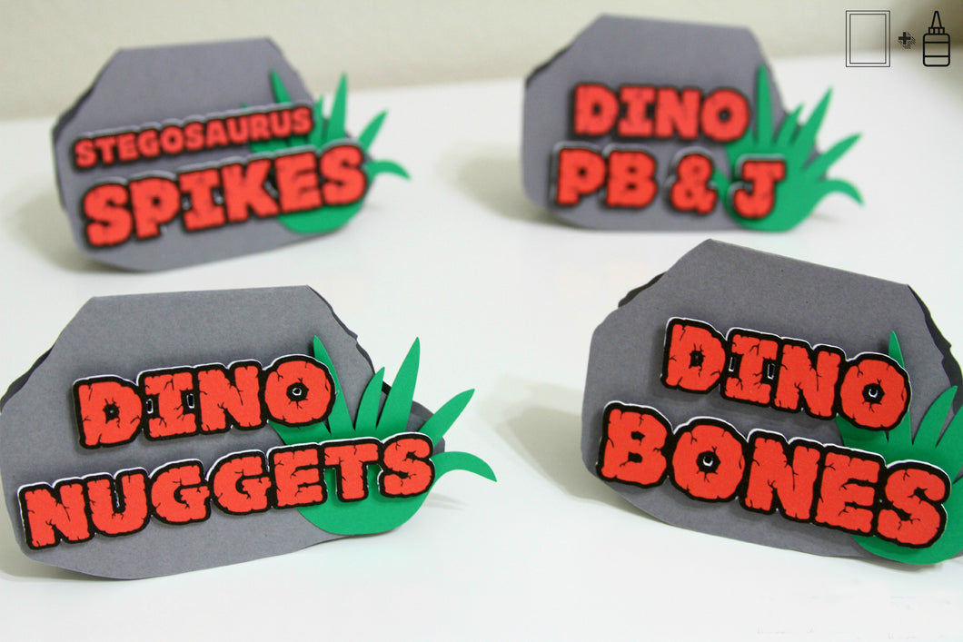 Food Tents: Dinosaur Themed - 10/pack
