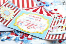 Load image into Gallery viewer, Invitation: Carnival/Circus Themed Party - 10/pack
