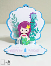 Load image into Gallery viewer, Invitation: Mermaid Themed Party - 10/pack
