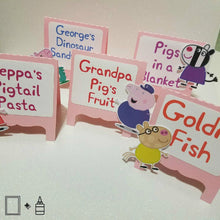 Load image into Gallery viewer, Food Tents: Peppa Pig Theme - 10/pack
