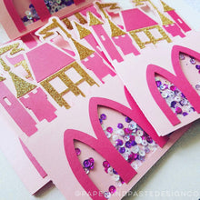 Load image into Gallery viewer, Invitation: Princess Themed Castle Invitation - 10/pack
